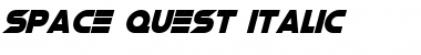 Space Quest Italic Font