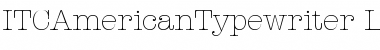 Download ITCAmericanTypewriter-Light Font