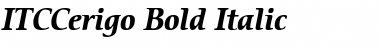 ITCCerigo BoldItalic Font