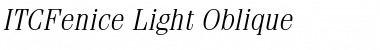 Download ITCFenice-Light Font