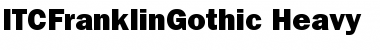 Download ITCFranklinGothic-Heavy Font