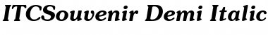 Download ITCSouvenir-Demi Font