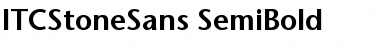 ITCStoneSans-SemiBold Semi Bold Font