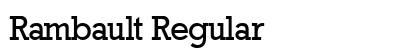 Rambault Regular Preview
