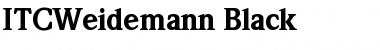 ITCWeidemann-Black Black Font