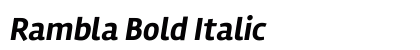 Rambla Bold Italic