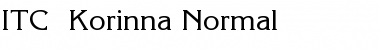 ITC_ Korinna Normal Font