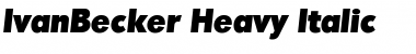 Download IvanBecker-Heavy Font