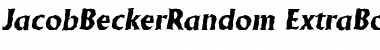 JacobBeckerRandom-ExtraBold Italic Font
