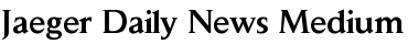 Download Jaeger Daily News Font