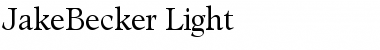 Download JakeBecker-Light Font