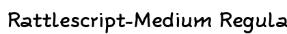 Rattlescript-Medium Regular preview