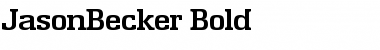 Download JasonBecker Font