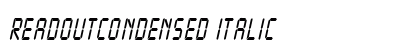 ReadoutCondensed Italic preview
