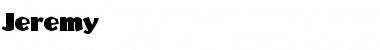 Download Jeremy Font Download Jeremy Font