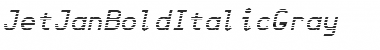 JetJanBoldItalicGray Regular Font