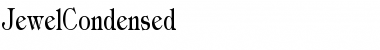 JewelCondensed Regular Font