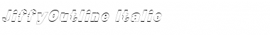 JiffyOutline Italic Font