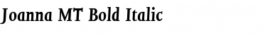 Joanna MT Bold Italic Font