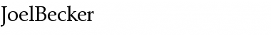 Download JoelBecker Font