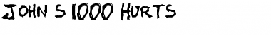 Download John's 1000 Hurts Font