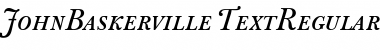 JohnBaskerville Italic Font