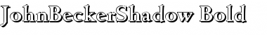 JohnBeckerShadow Bold Font