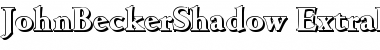 JohnBeckerShadow-ExtraBold Regular Font