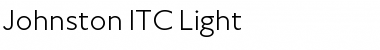 Johnston ITC Light Font