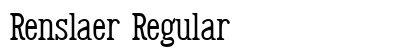 Renslaer Regular preview