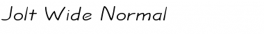 Jolt Wide Normal Font