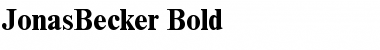 Download JonasBecker Font