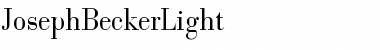 Download JosephBeckerLight Font