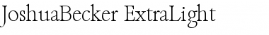 Download JoshuaBecker-ExtraLight Font