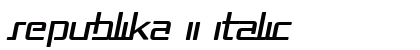 Republika II Italic preview