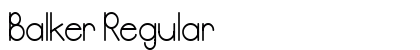 Balker Regular preview