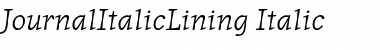 Download JournalItalicLining Font
