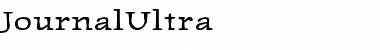 JournalUltra Regular Font