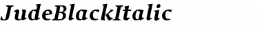 Download JudeBlackItalic Font