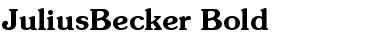 JuliusBecker Bold Font