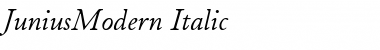 JuniusModern Italic Font