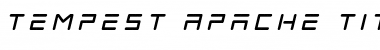 Tempest Apache Title Italic Italic Font