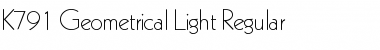 K791-Geometrical-Light Regular Font