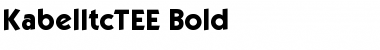 KabelItcTEE Bold Font