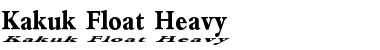 Kakuk Float Heavy Font