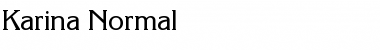 Karina Normal Font