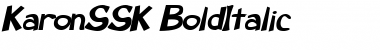 KaronSSK BoldItalic Font