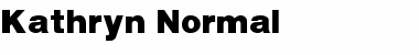 Kathryn Normal Font