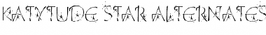 Katytude Star Alternates Regular Font
