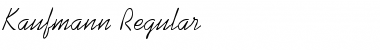 Kaufmann Regular Font